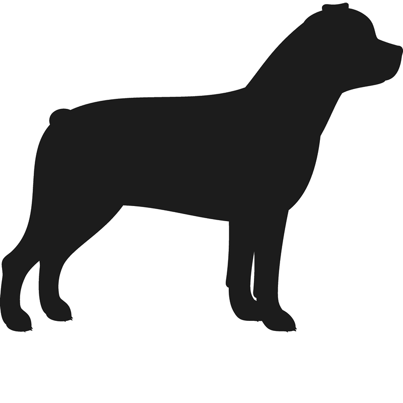 Download Rottweiler Stamp Silhouette Dog Cat Fur Baby Stamps Stamptopia