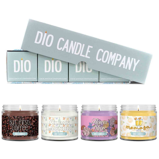 Clean Laundry Candle - Warm Fluffy Towels Scented Soy – Dio Candle Company