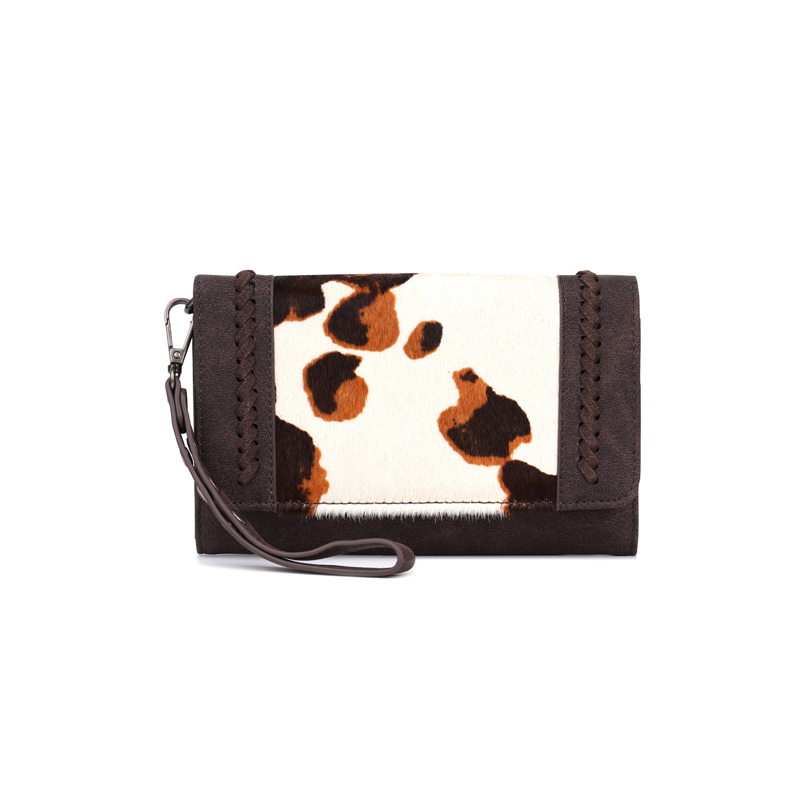 RLP-2008 Montana West Genuine Hair-On Cowhide Belt Loop Phone Holster  Pouch/Multi-function Crossbody