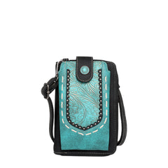 MW1065-183 Montana West Embossed Collection Phone Wallet/Crossbody