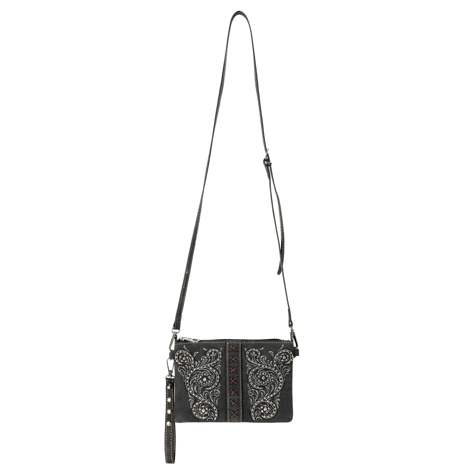 MW1076-181 Montana West Floral Embroidered Collection Clutch/Crossbody ...