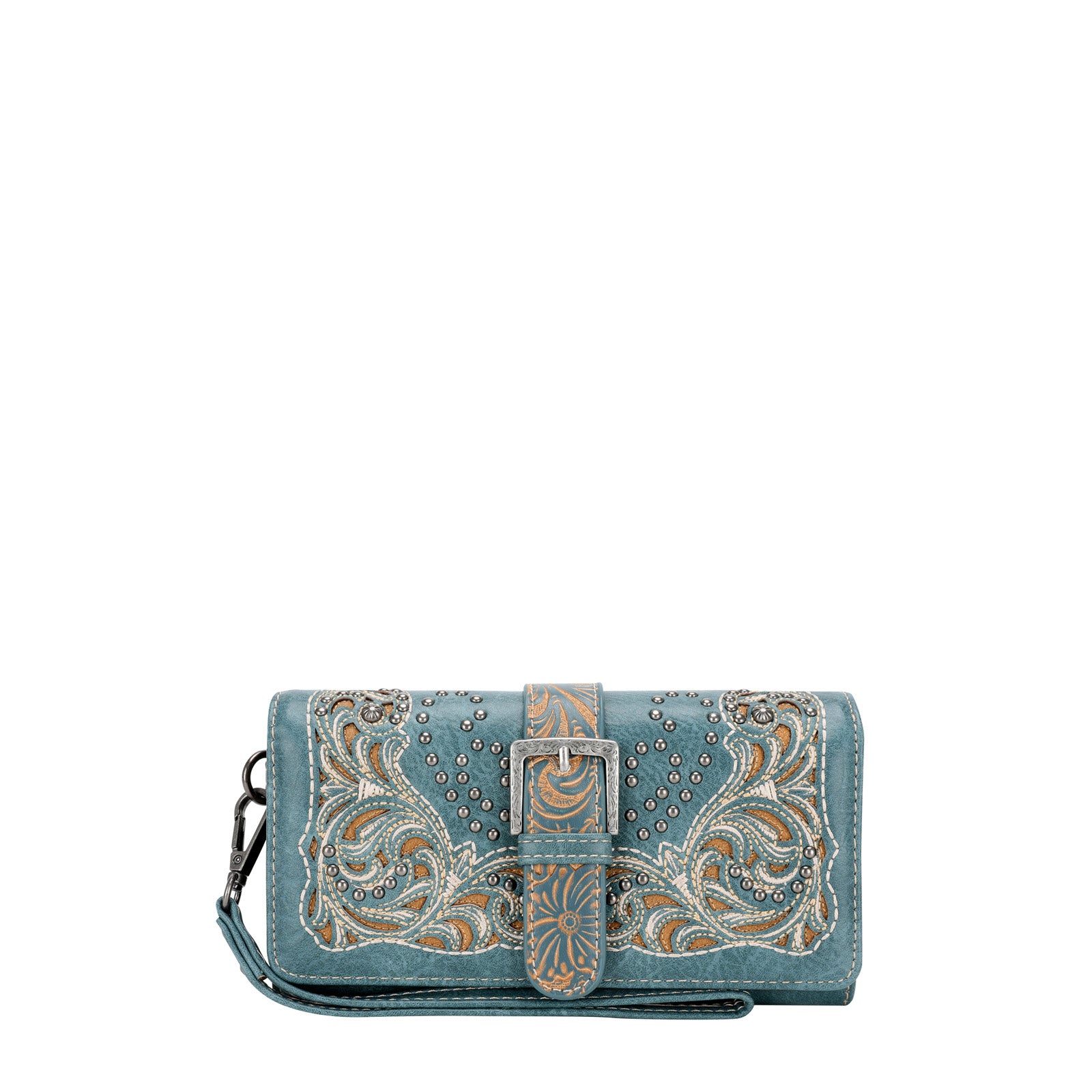 Out West Toiletry 26 Braided Leather Trim Crossbody/Clutch – Out