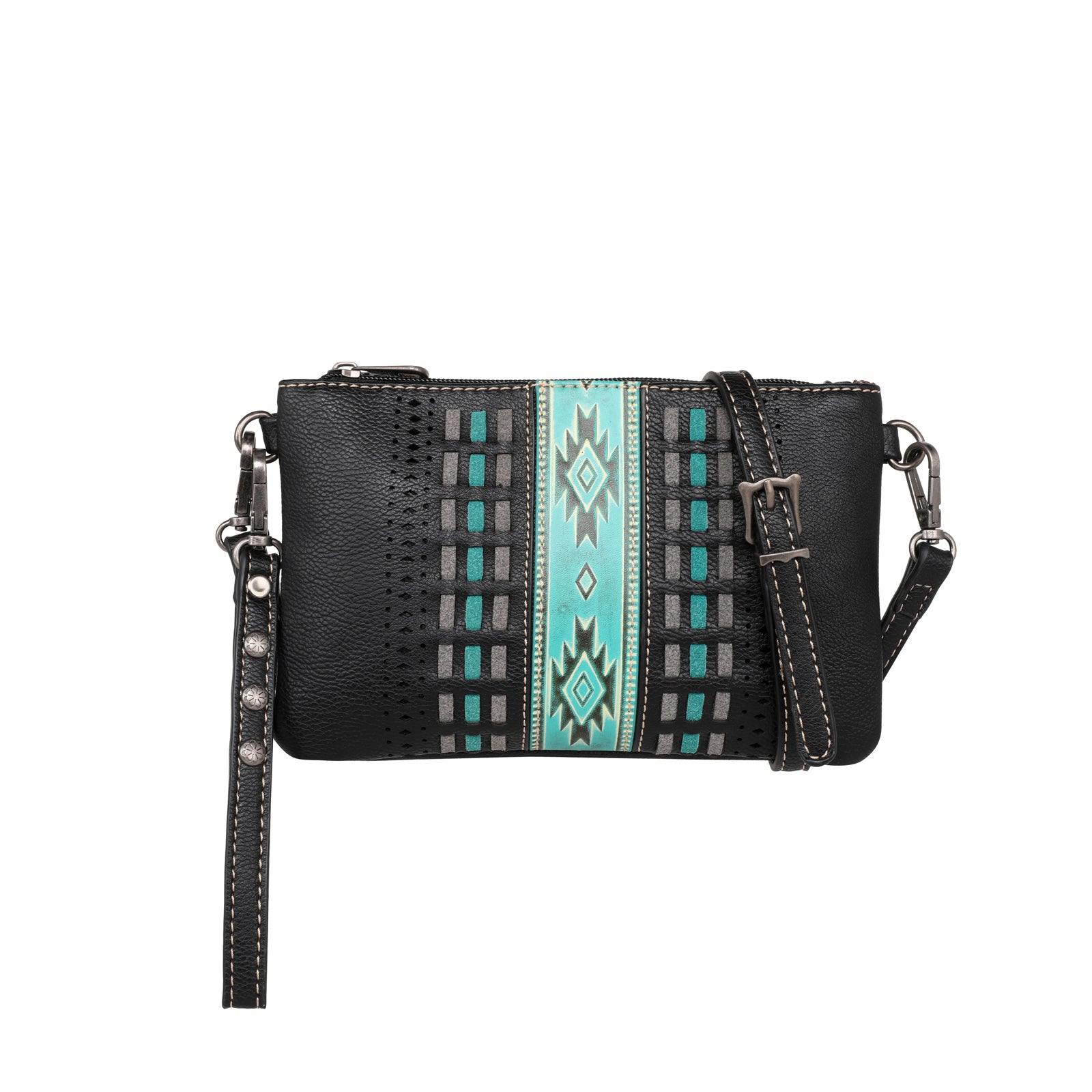 MW1153-181 Montana West Aztec Embossed Collection Clutch/Crossbody ...