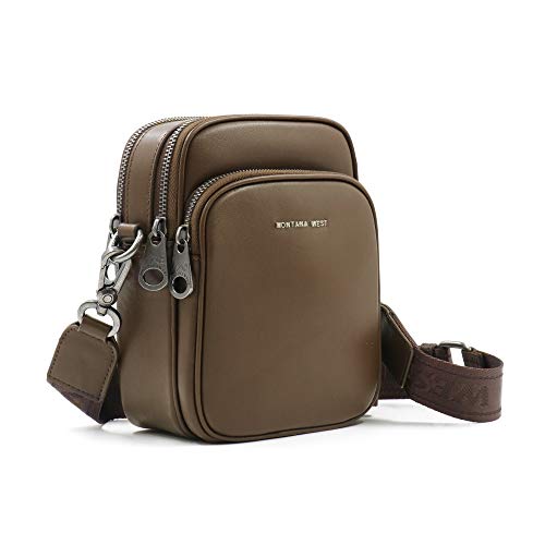 Montana West Monogram Phone Case Western Country Crossbody Bag Coffee  MW907-183 CF in 2023