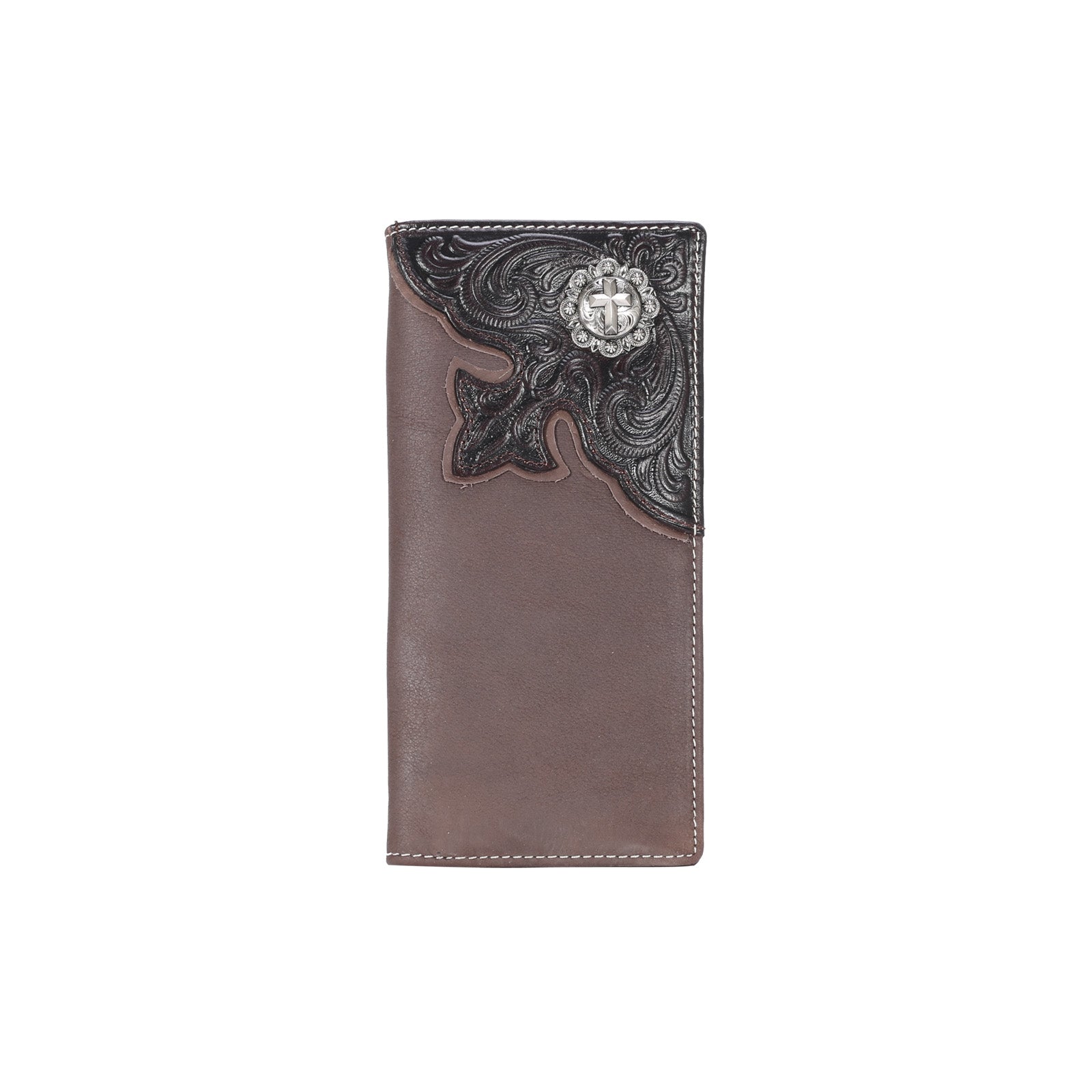 MWS-W010 Genuine Leather Embossed Floral Men's Wallet – MONTANA WEST U.S.A