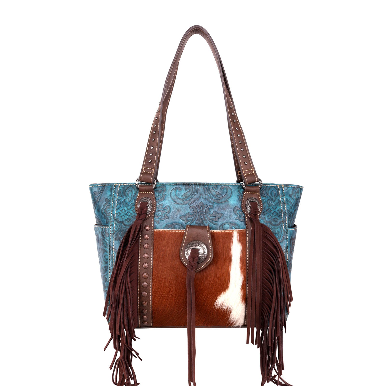 TRINITY RANCH Western Womens Handbag Purse Faux Leather Concealed Pocket |  eBay