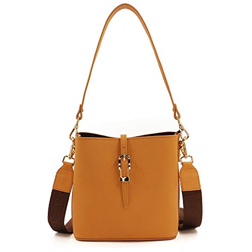 RLC-L152 Montana West Real Leather Concho Collection Crossbody Bag