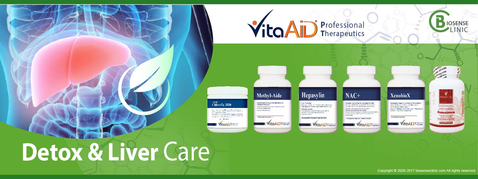 VitaAid category banner detox liver care