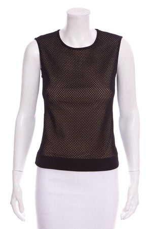 Akris Punto White Sleeveless Top sz 10