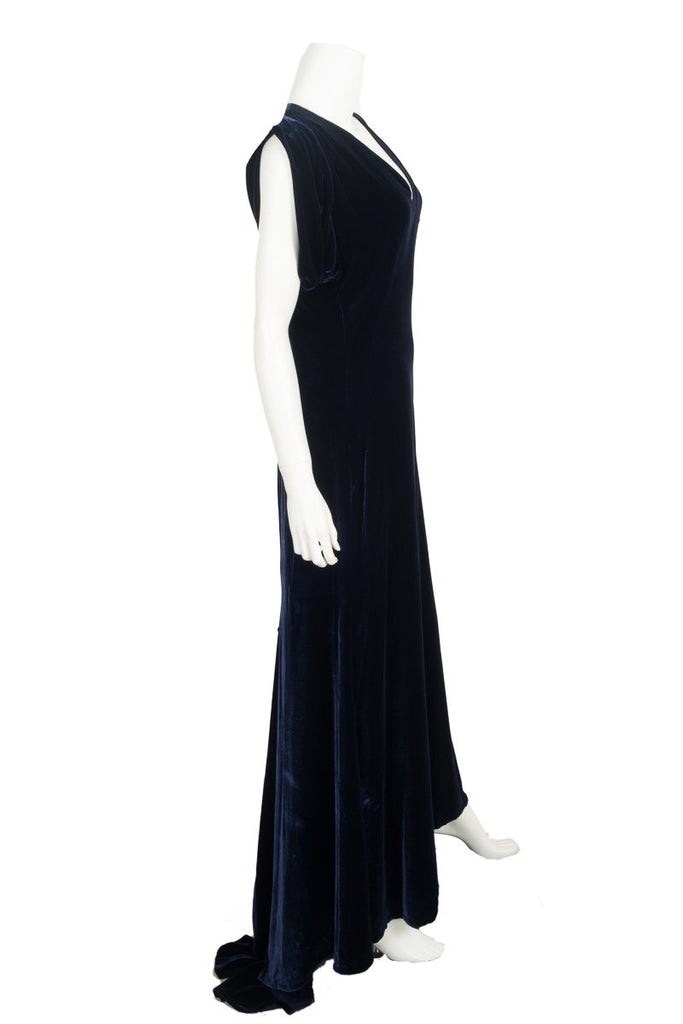 alexander mcqueen velvet dress