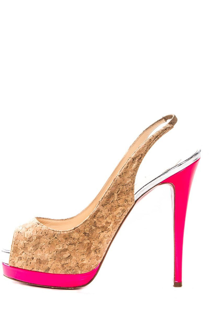 christian louboutin cork heels