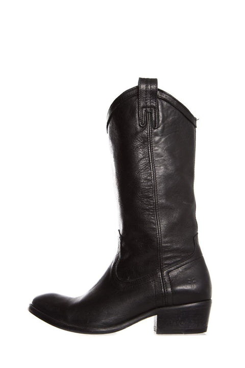 frye black leather boots