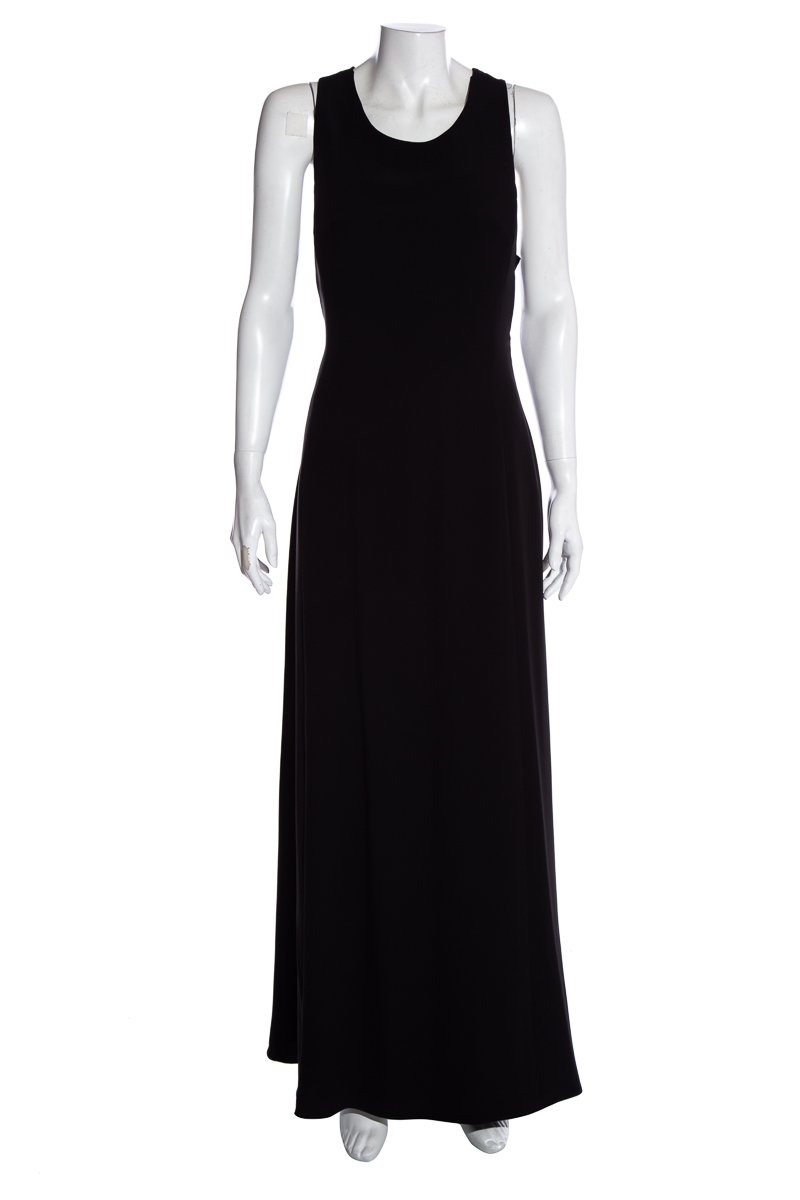 armani collezioni black dress