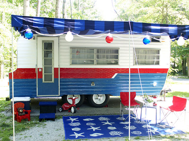 RV Remodel Fourth of July DIY Vintage Tri-Lynx