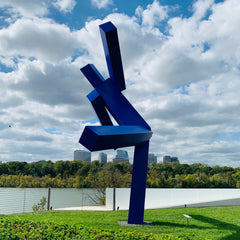 Joe Shapiro's Blue Sculpture