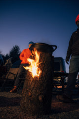 burning log