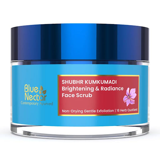 Blue Nectar Brightening Facial Scrub for Exfoliation - top rated face scrub