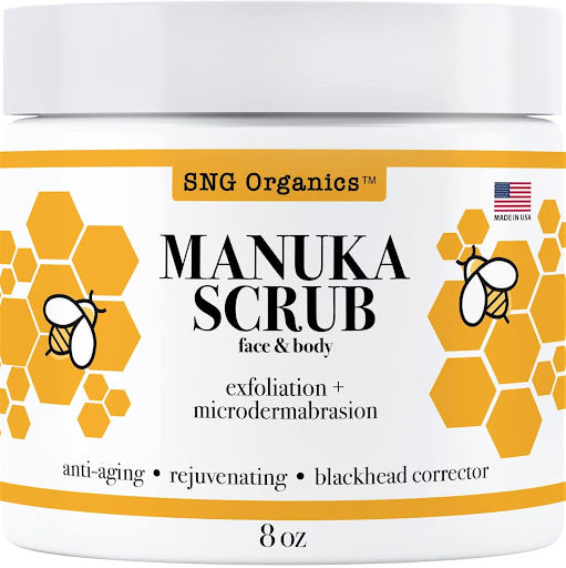 Manuka Honey New Zealand Body Scrub - best skin scrubs