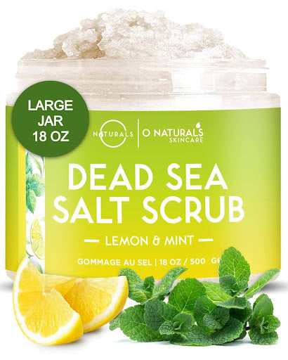 O Naturals Exfoliating Lemon Oil Dead Sea Salt Face Scrub - RenewSkin Co