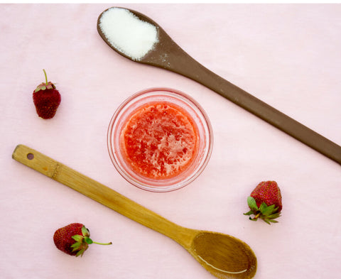 How to make strawberry scrub for antiaging