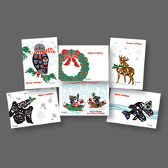 Northwest Native Holiday Collection Themed Art Cards