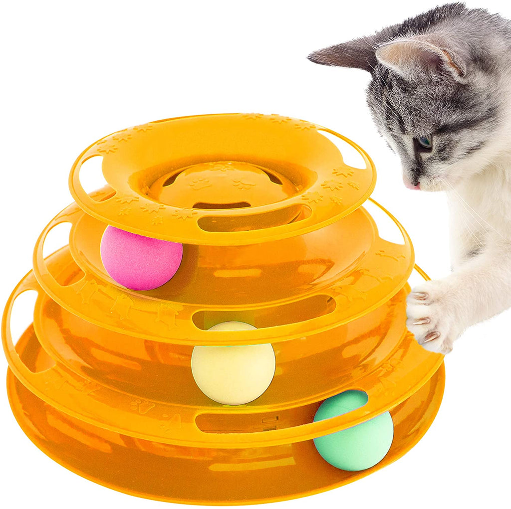 3 tier ball cat toy