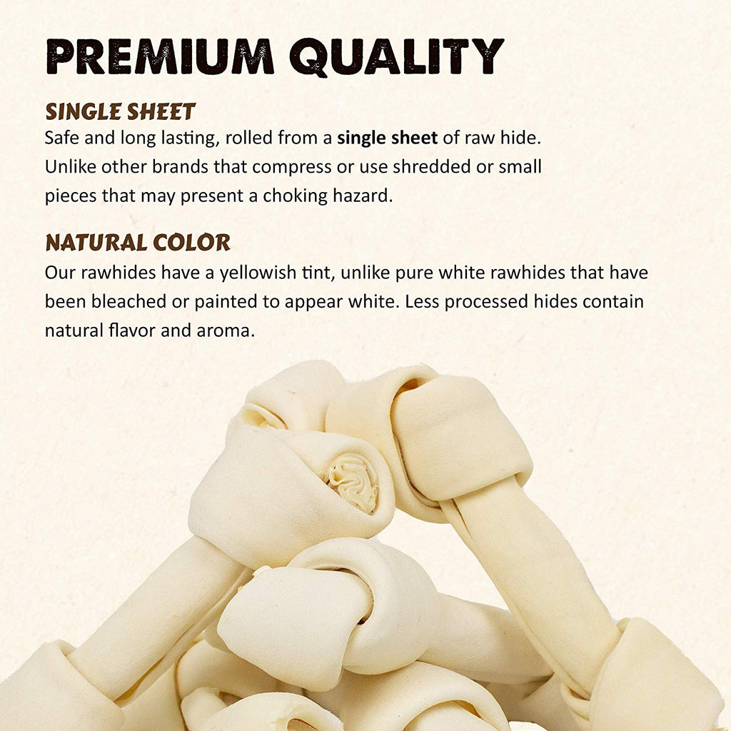 white rawhide dog chews