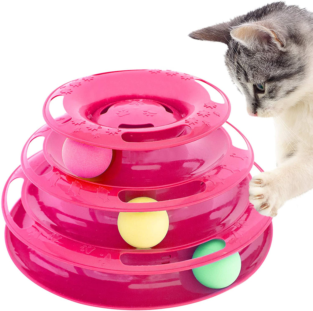 3 tier ball cat toy