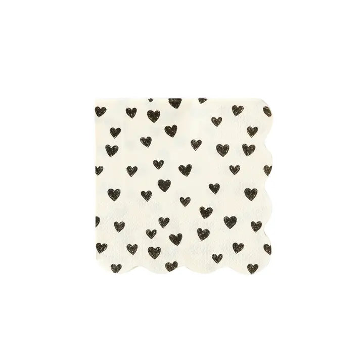Hearts Paper Cocktail Napkins