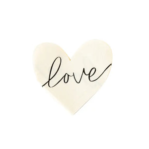 Love Heart Shaped Paper Napkins - Simply Northwest