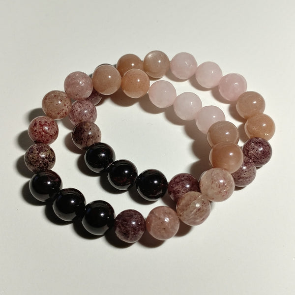 STRAWBERRY OMBRE GEMSTONE BRACELET – JipsiJunk