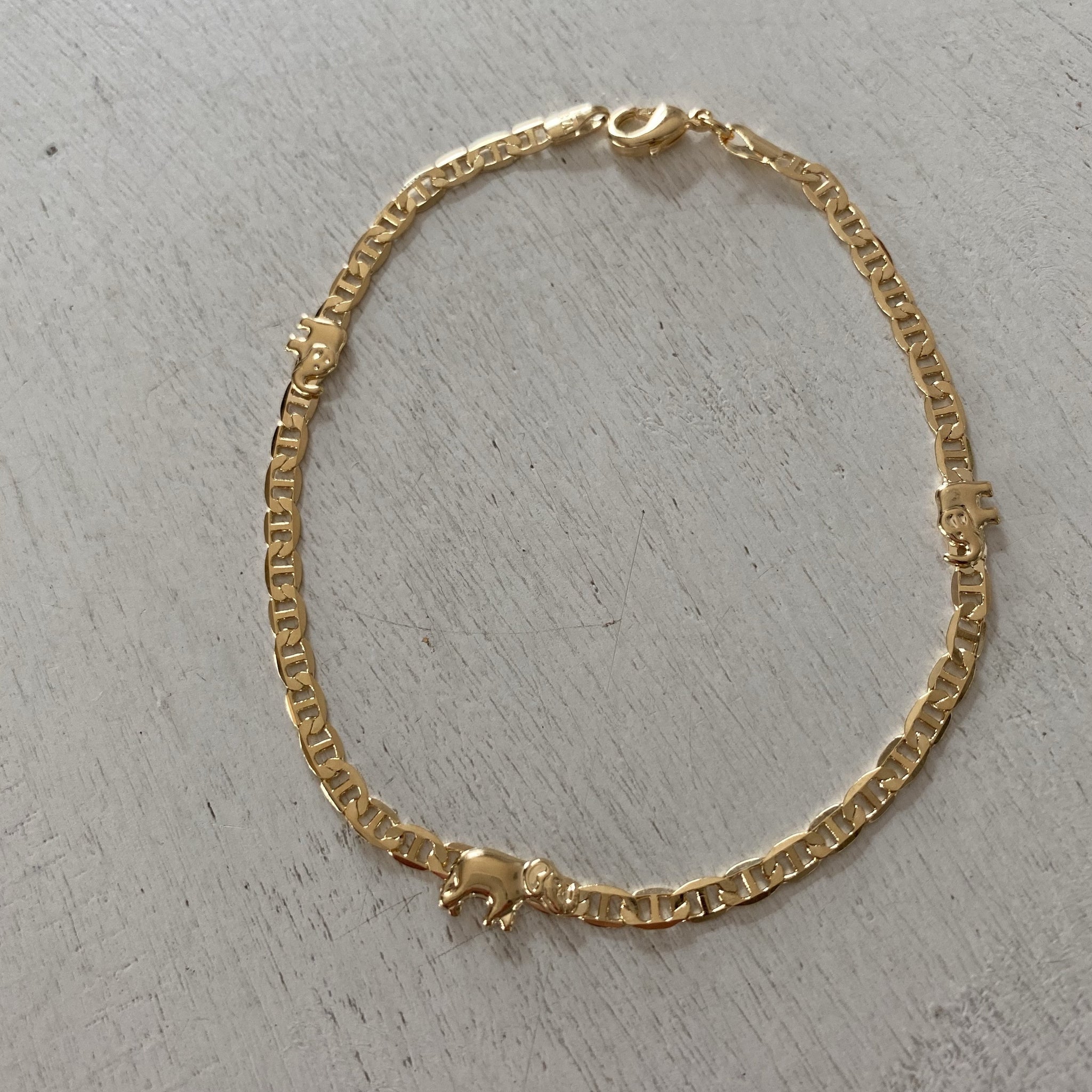 gucci link anklet