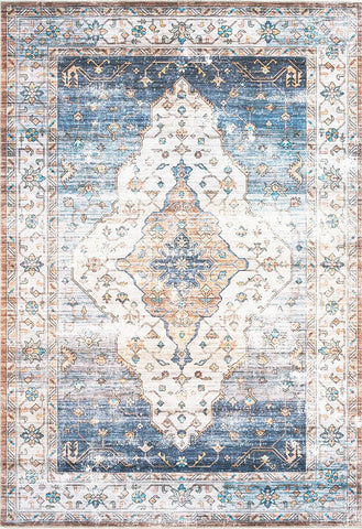 Blue Washable Rugs