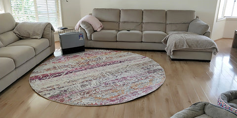 Patterned round rugs