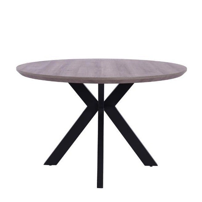 grey round pedestal dining table