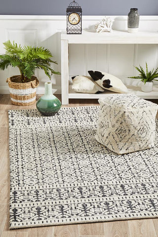 Raya White Wool Blend Rug – Lost Design Society