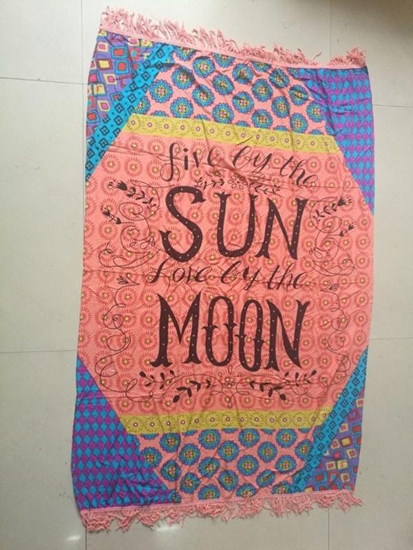 Special Letter Print Rectangle Shawl Beach Mat Yoga Mat – oshoplive