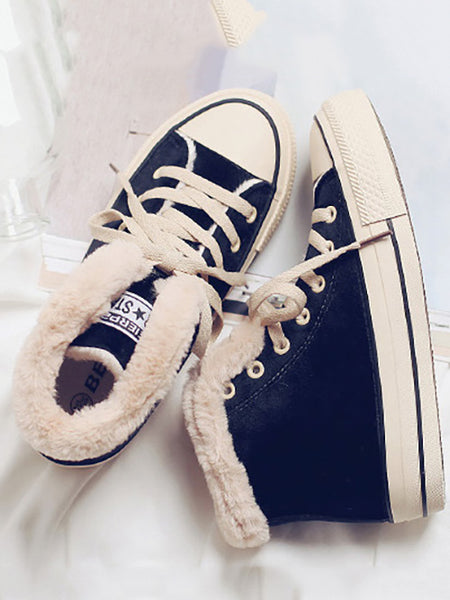 Fashion Warm Fuzzy Plush Sneakers – oshoplive