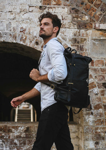 TOC Signature Leather Rucksack | Black