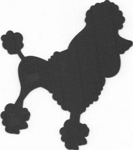 French Poodle Silhouette Number 2