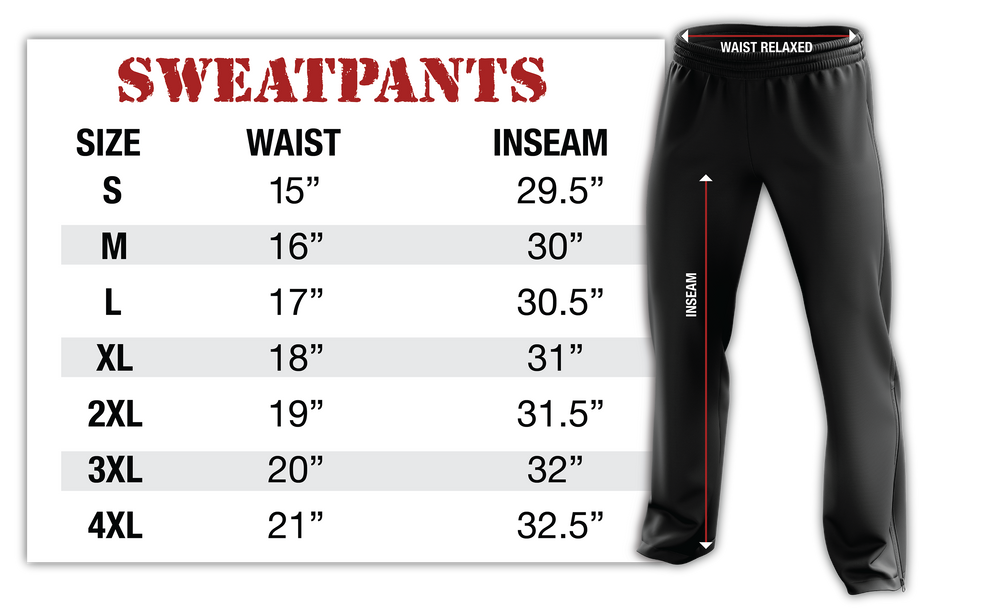 White Crest Flag | Sweatpants – Tactical Pro Supply, LLC