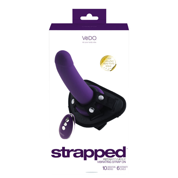 Strapped Rechargeable Strap on - Purple
