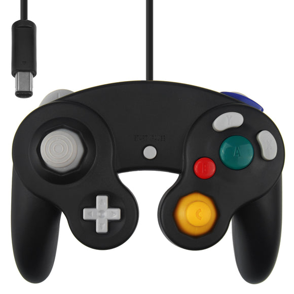 Wii Gamecube Vibration Joypad Controller Gc Black