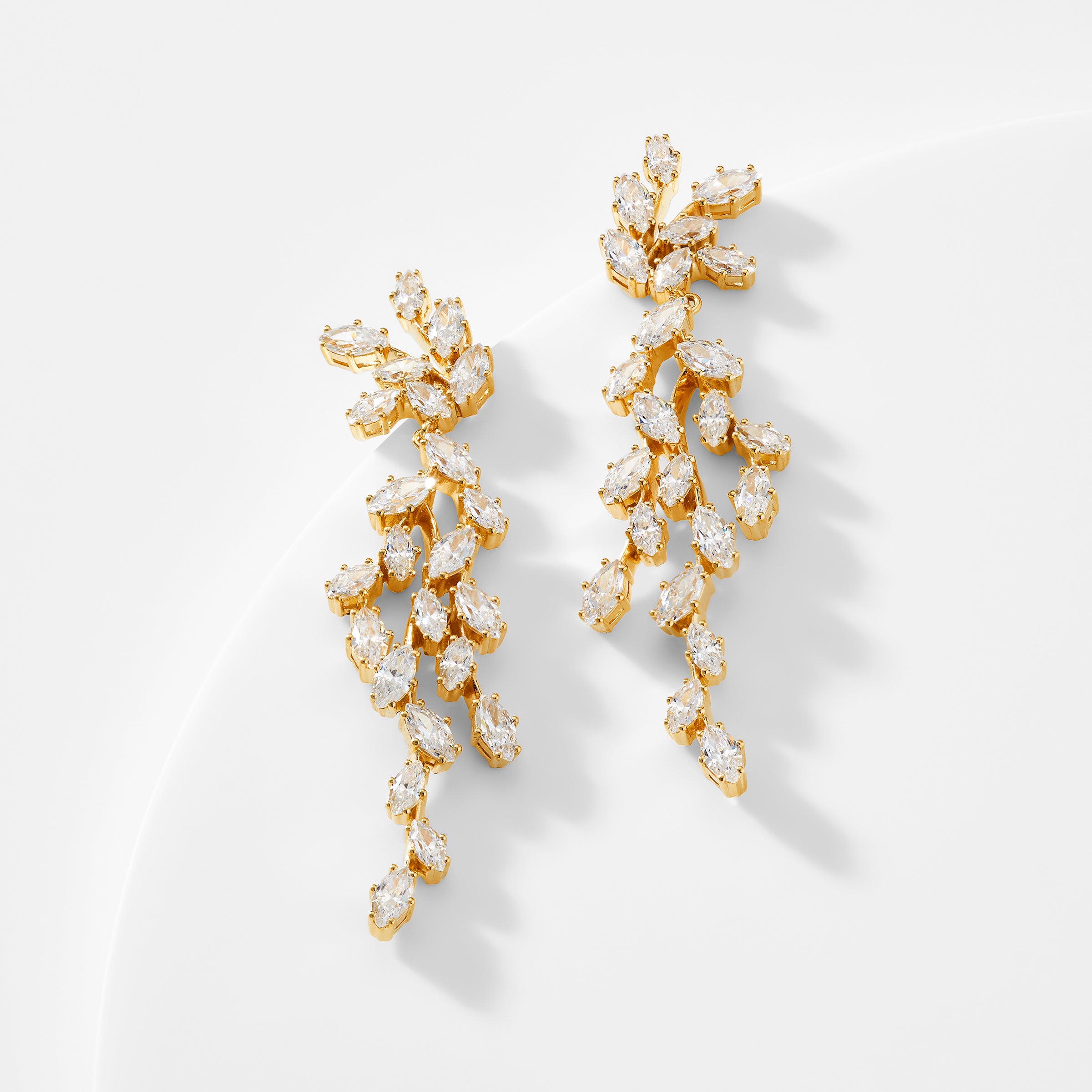 VOW DRAMA MARQUISE CZ EARRINGS - NADRI product image