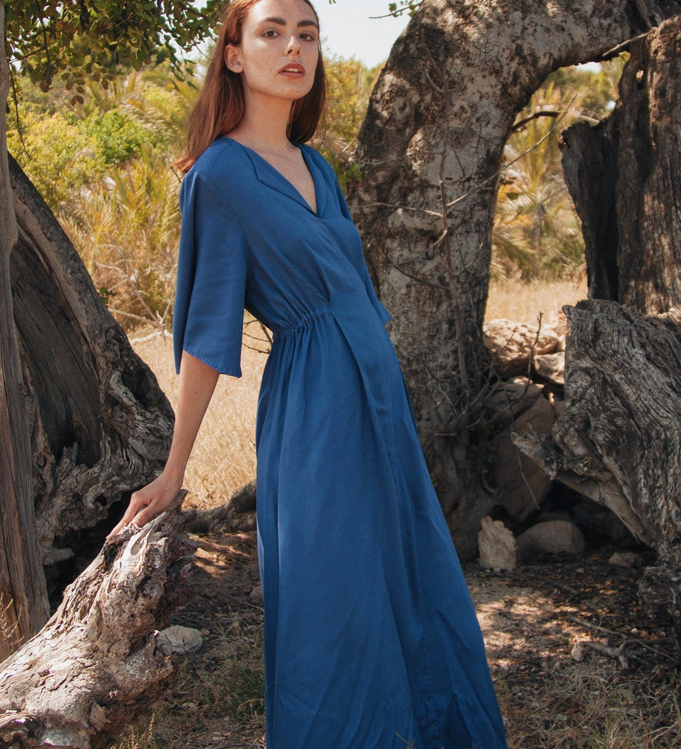 ▷ Vestido Largo Nuoo Azul | – Amapola Shop