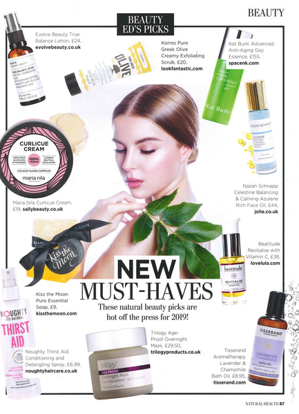 SOAP MUST HAVE IN NATURAL HEALTH AND BEAUTY MAGAZINE