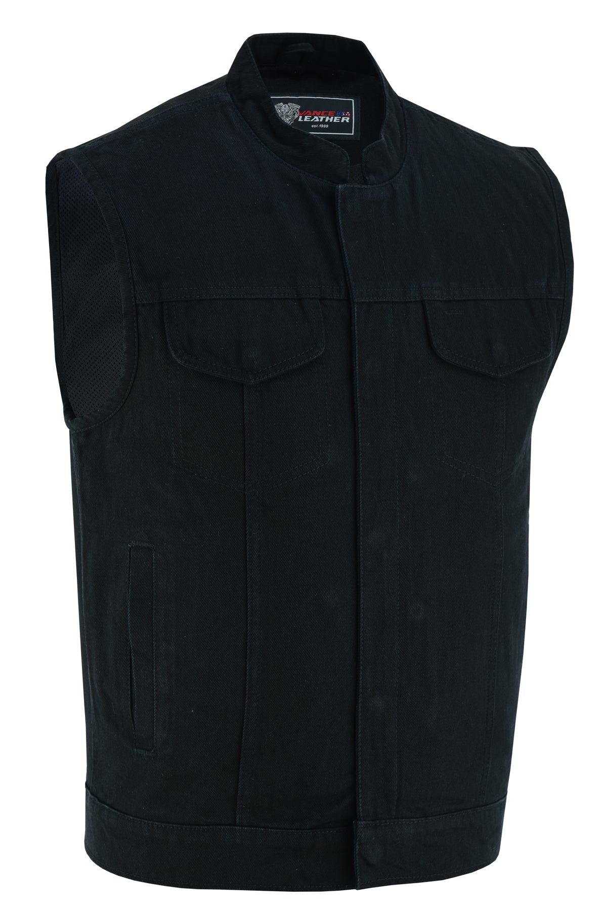 Vance Leather Denim Club Vest