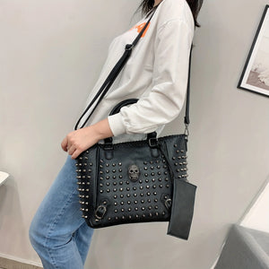 ALR™ Skull Rivet Handbag - American Legend Rider