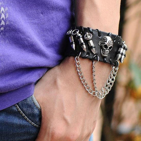 Beier 316L Punk Skull Stainless Steel Bracelet For Man High Quality Fashion  Skeleton Jewelry US EURO Hot Gift BC8-005 - Price history & Review |  AliExpress Seller - BEIER Official Store | Alitools.io