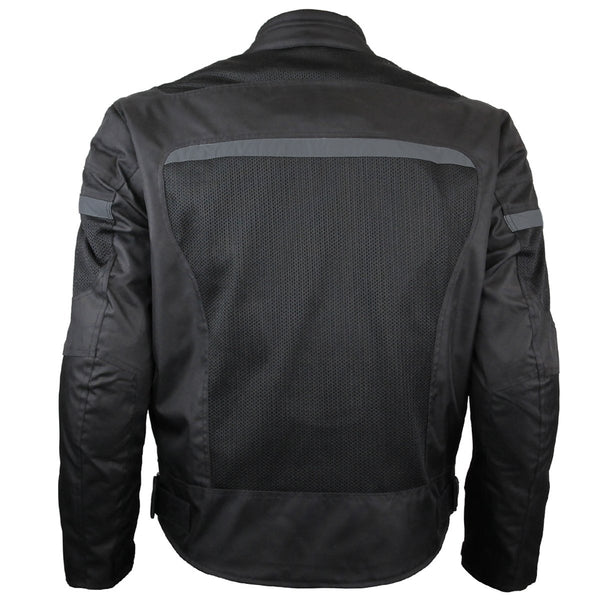 Vance Leather Mens Advanced 3 Season Meshtextile Ce Armor Motorcycle Jacket American Legend 6514